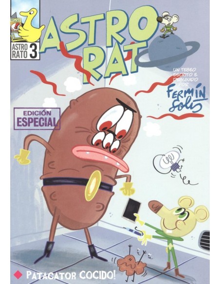 ASTRO RATO Nº3ASTRO RATO E LAMPADINA EN PATACATOR COCIDO